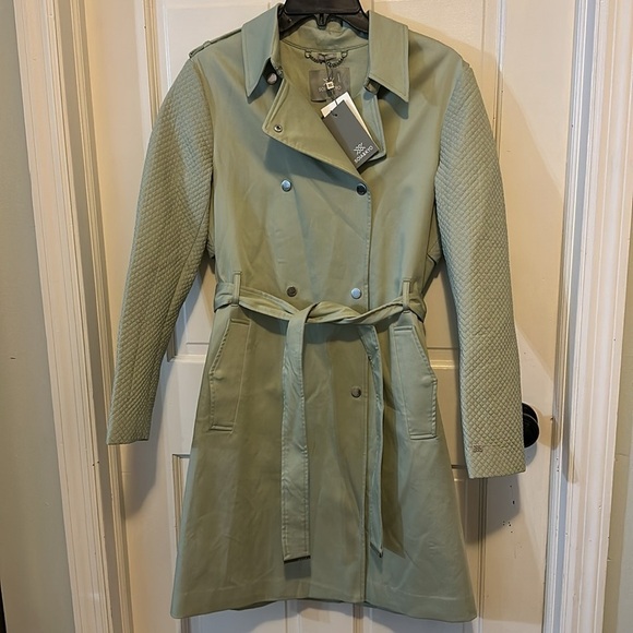 NWT Anthropologie Soia + Kyo “Kya” Trench Coat in Sage Size Small - Picture 6 of 16